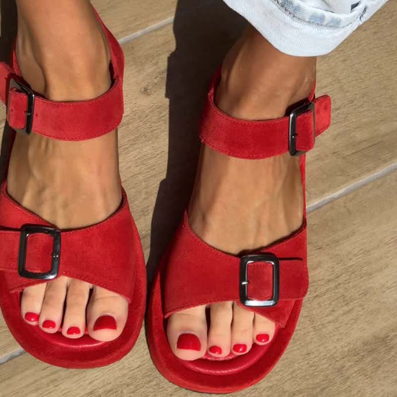 Buckle Platform Sandals