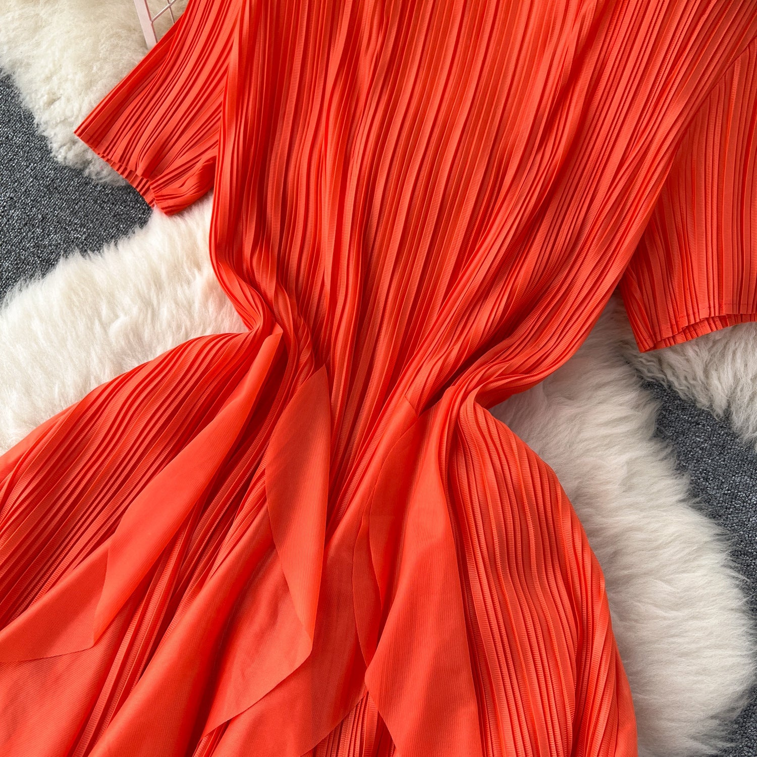 Classy Pleated Midi Dress