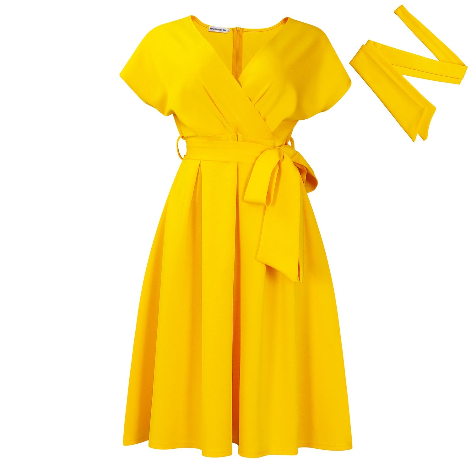 V-Neck Elegant Dress