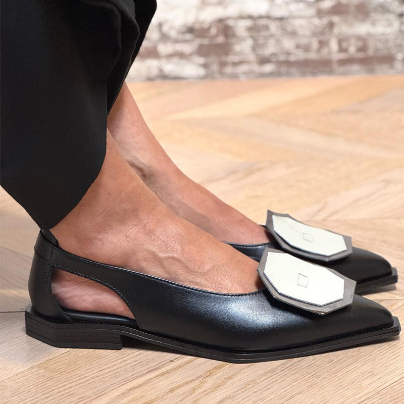 Elegant Pointed Shallow Cut-out Shoes