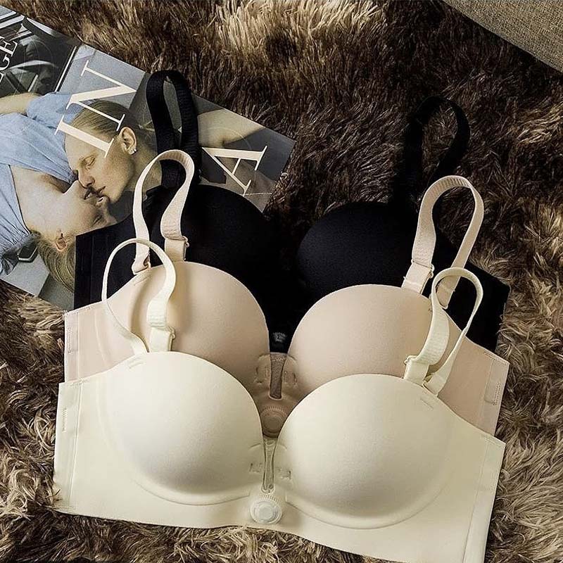 Knob Push-up Bra Adjustable Women's Underwear
