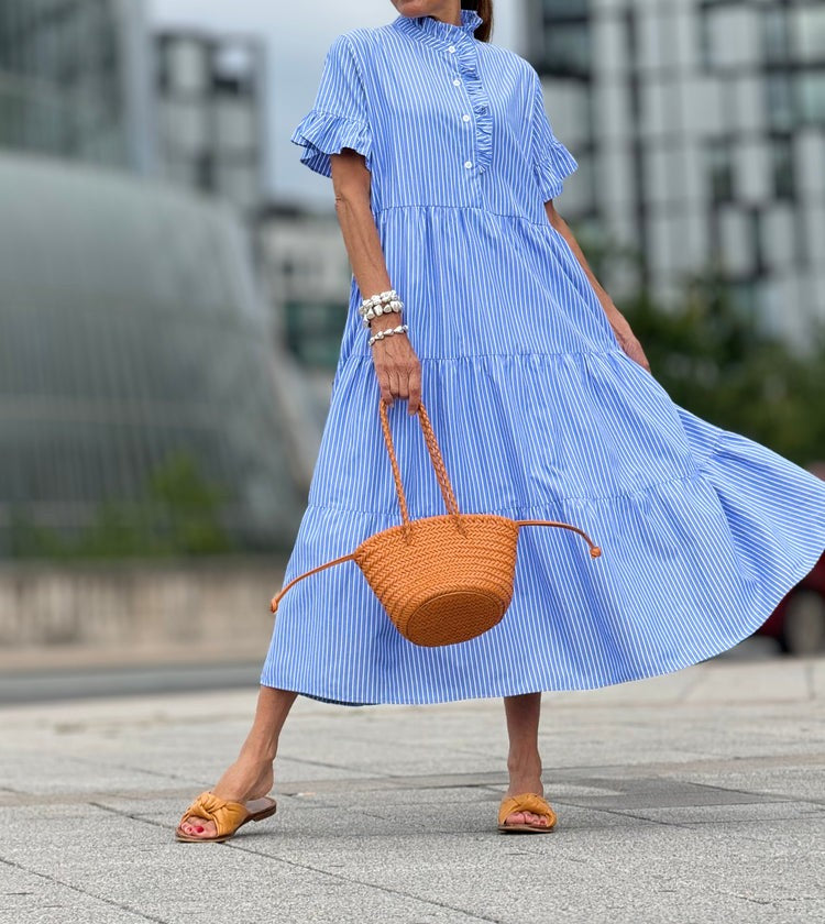 Blue Striped Dress