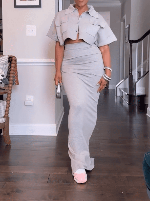 Davenport Top & Skirt Set