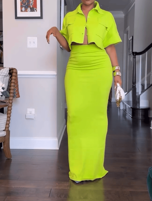 Davenport Top & Skirt Set