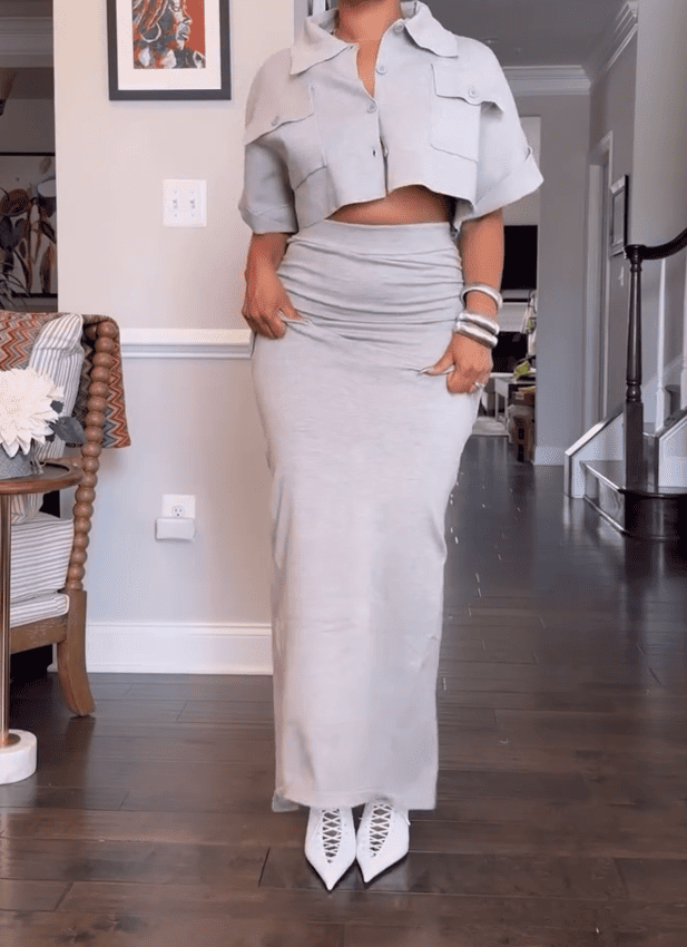 Davenport Top & Skirt Set