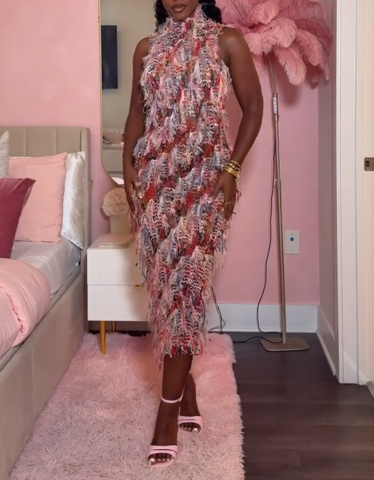 Fringe Backless Dress for Perfect Date Night