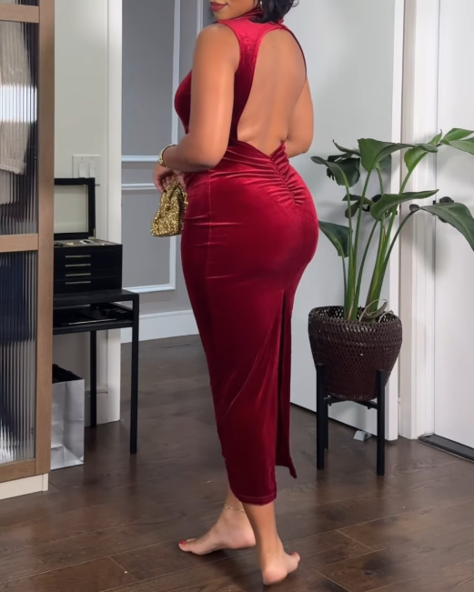 Red Hip Dress