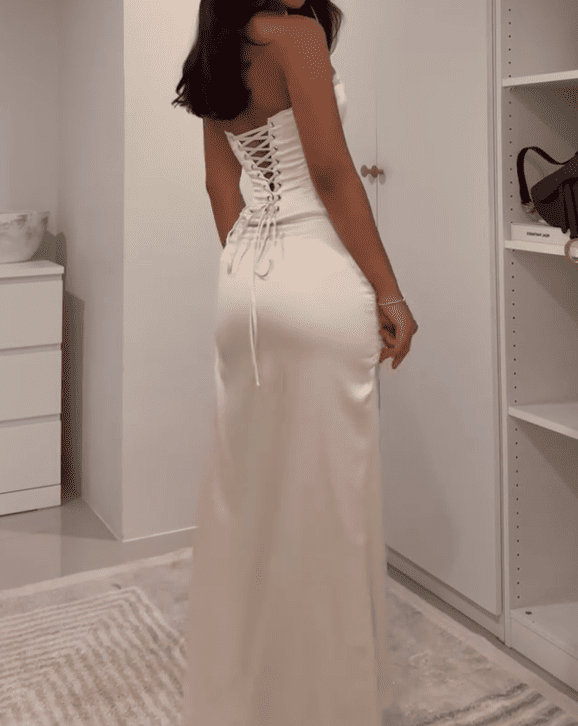 Strapless Corset Maxi Dress