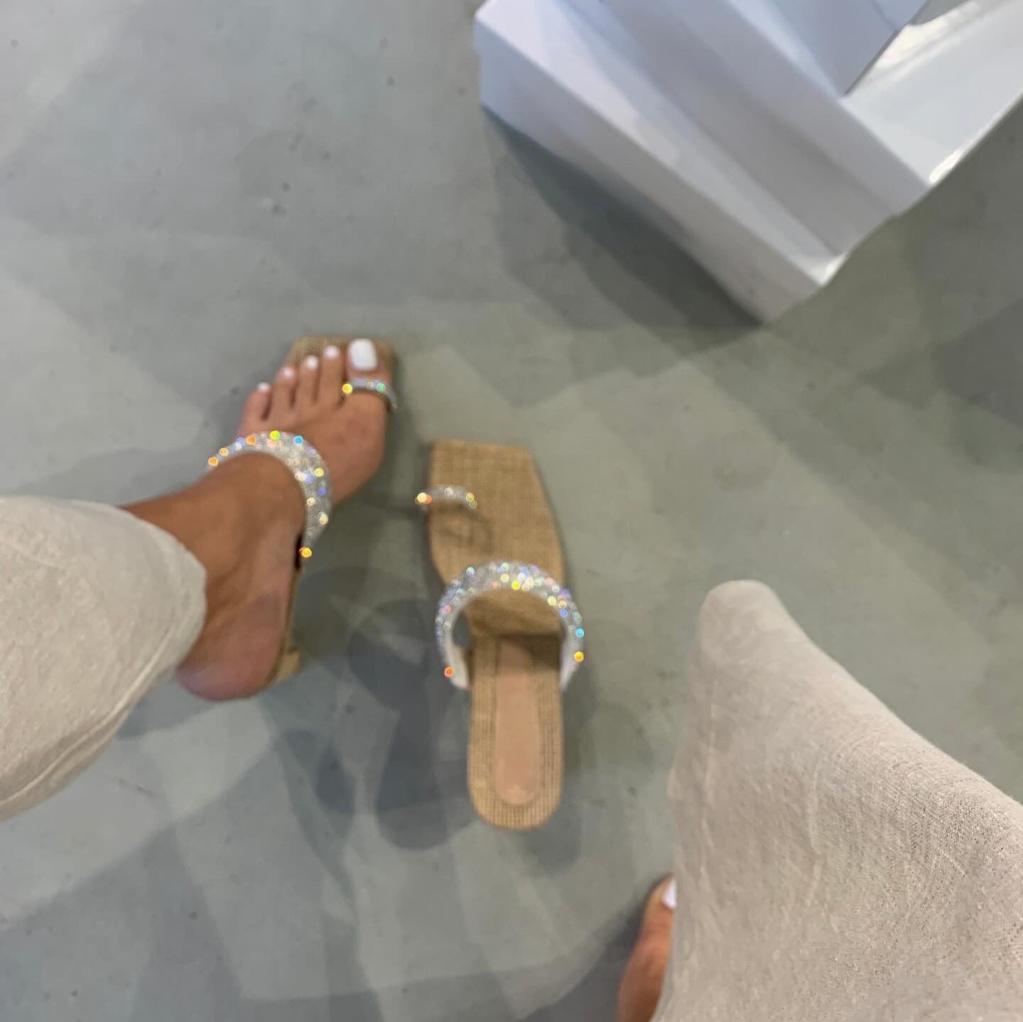 High Heel Silver Strap Sandals