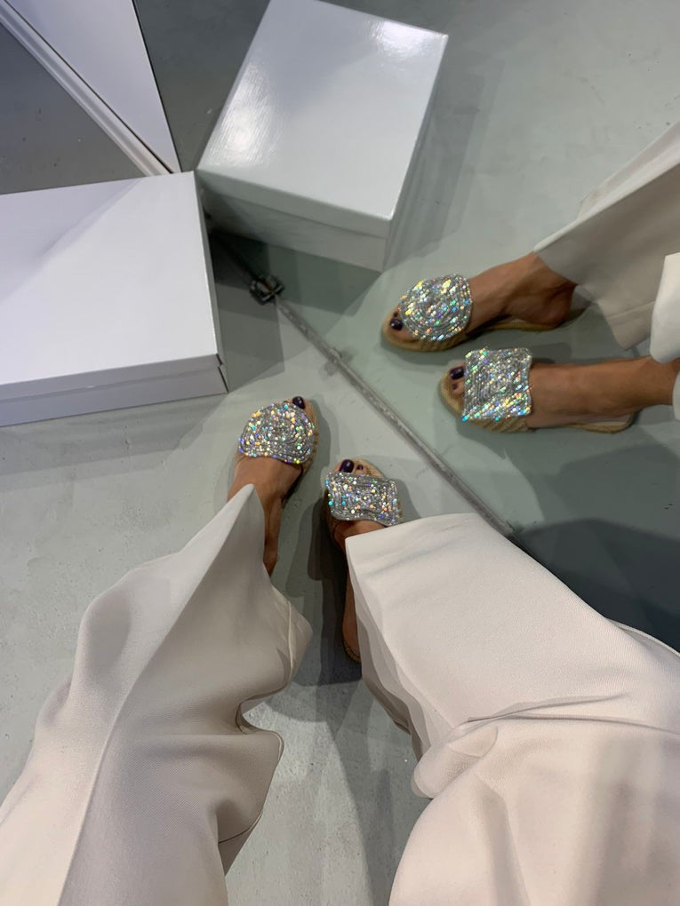 Geometric crystal slippers