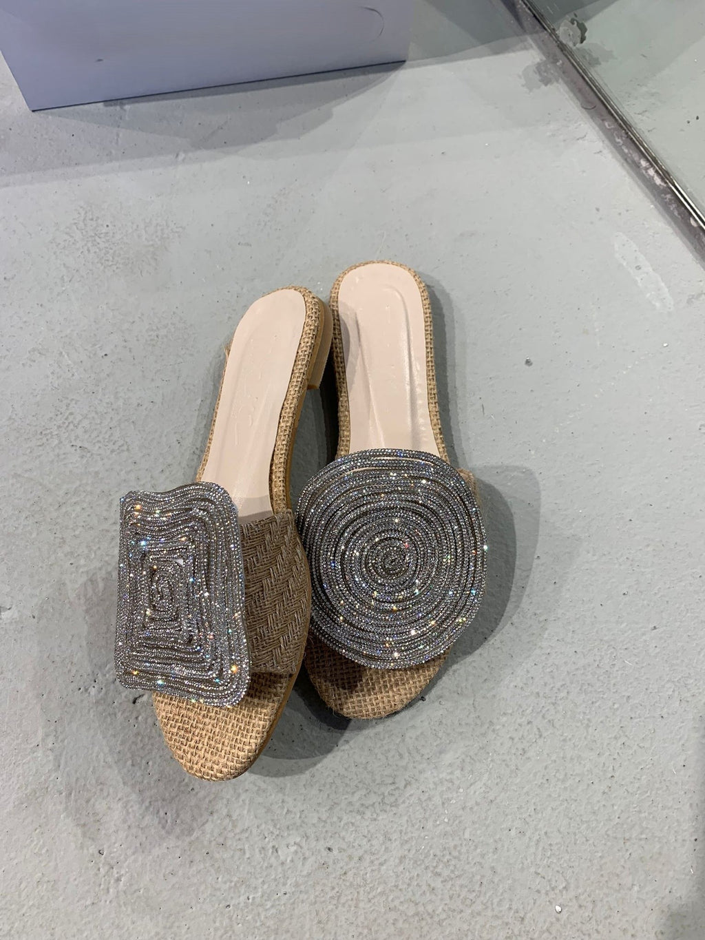 Geometric crystal slippers