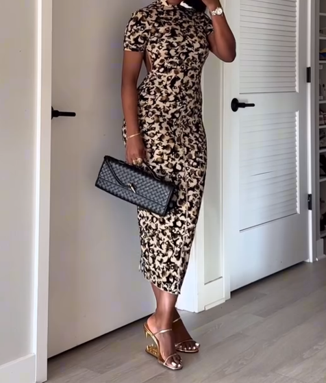 Knockout Dress in Leopard Print