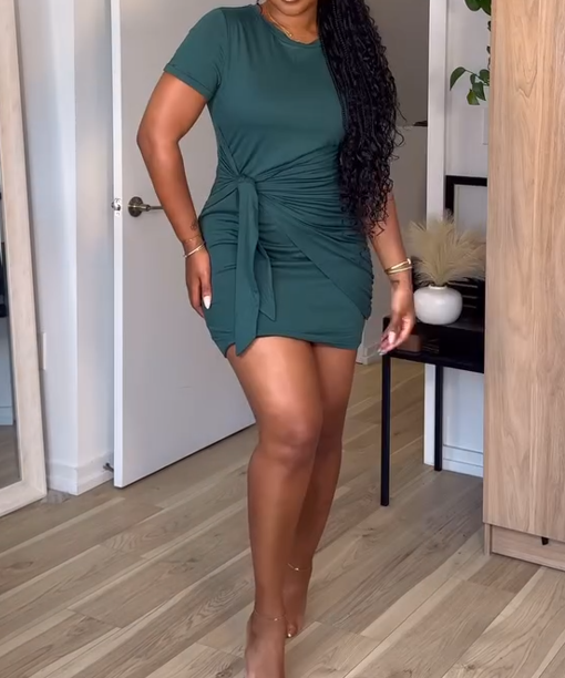 Fashion Bow Slim Dress