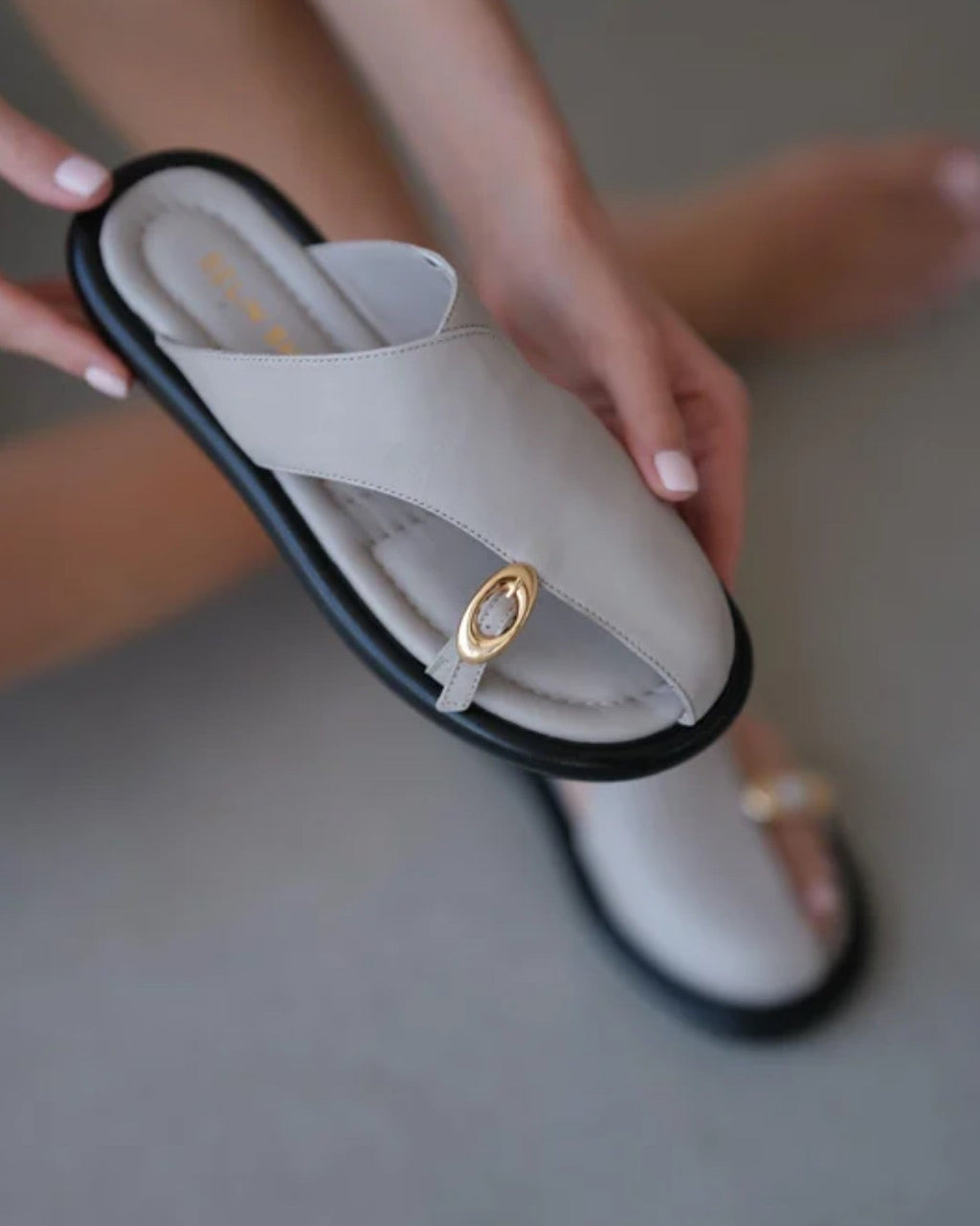 Black Leather Sandals