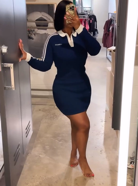 Slim-fit rib-knit minidress