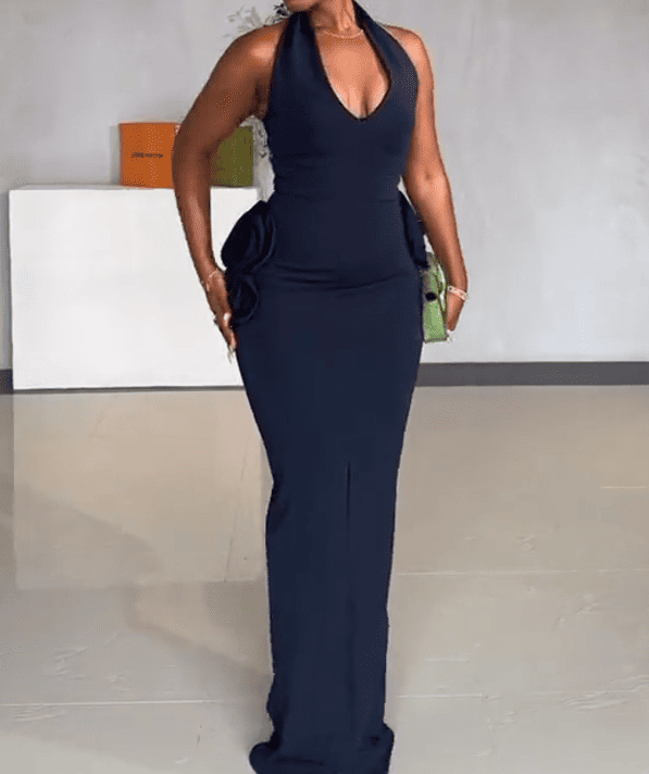 Luxe Halter Neck Dress