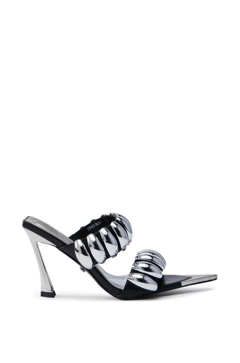 BLACK STILETTO SANDAL