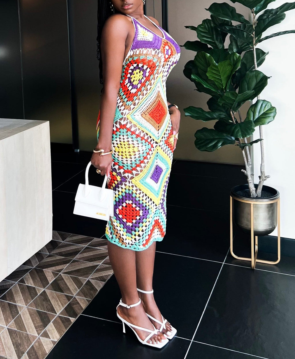 JUST MY TYPE CROCHET MIDI | DRESS