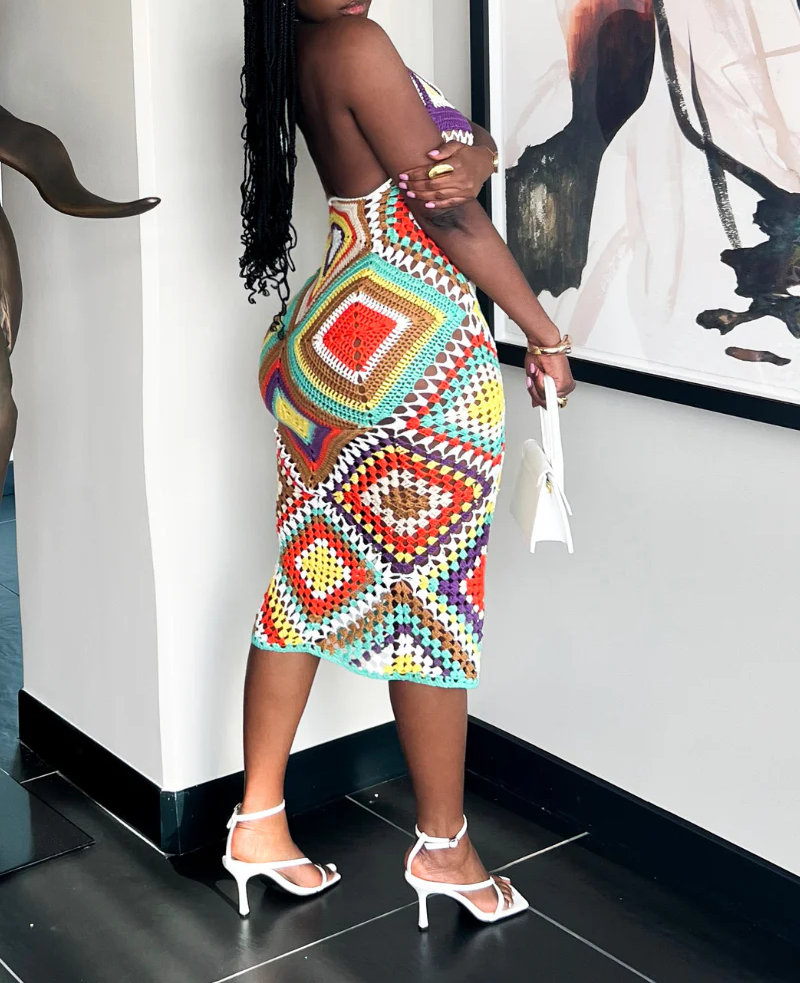 JUST MY TYPE CROCHET MIDI | DRESS