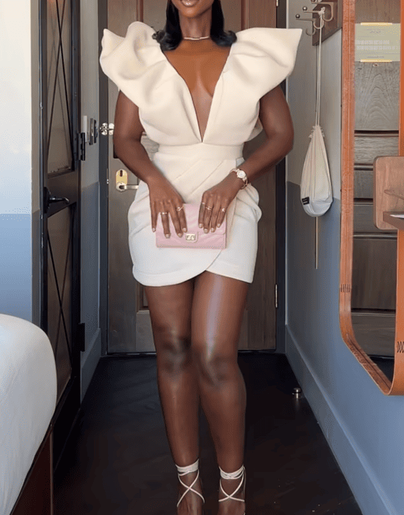 Irreplaceable Ruffle Sleeve Tulip Hem Mini Dress