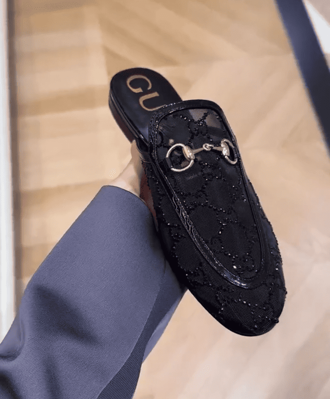 Women's crystal slipper