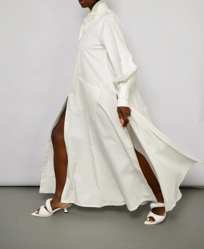 Maxi Flared Shirt Dress