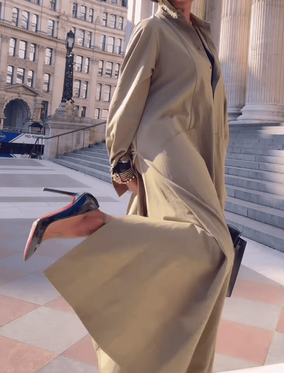 Maxi Flared Shirt Dress