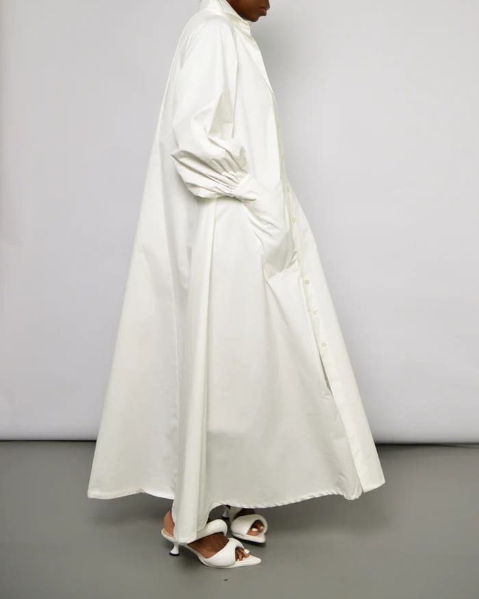 Maxi Flared Shirt Dress