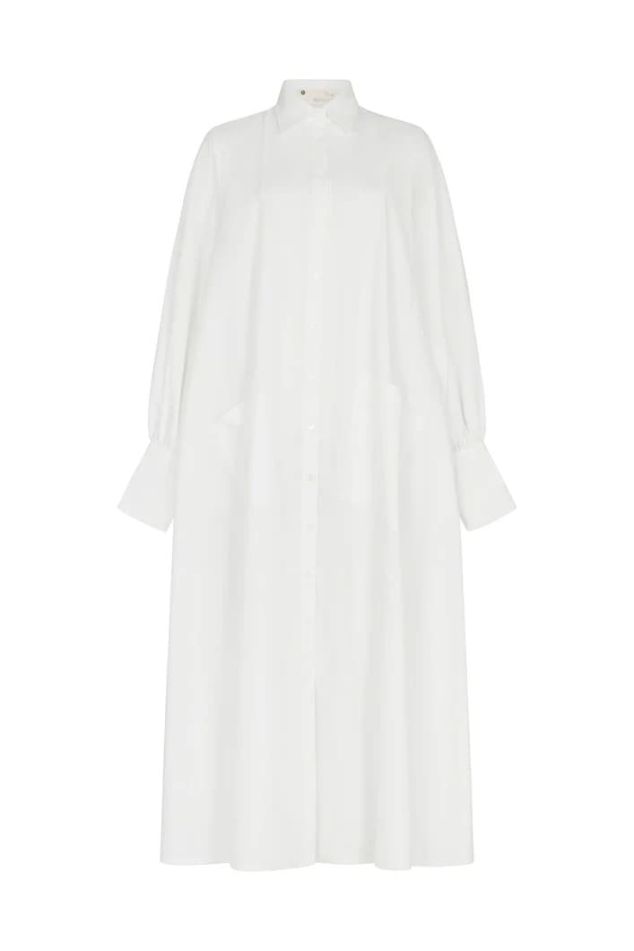 Maxi Flared Shirt Dress