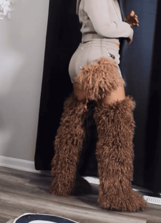 Thigh High Mongolian Style Boots