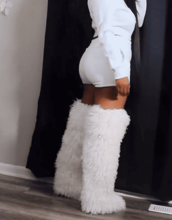 Thigh High Mongolian Style Boots