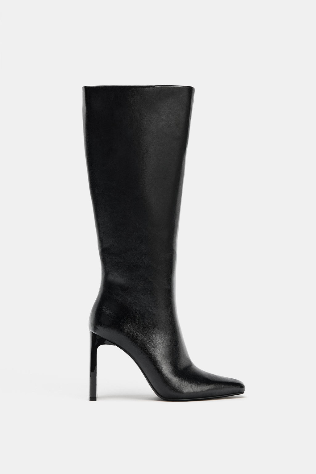 New Leather Pointed Toe Heel Boots