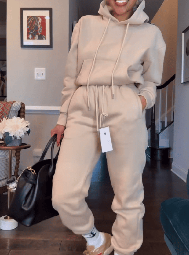 Tracksuit Set With Hood