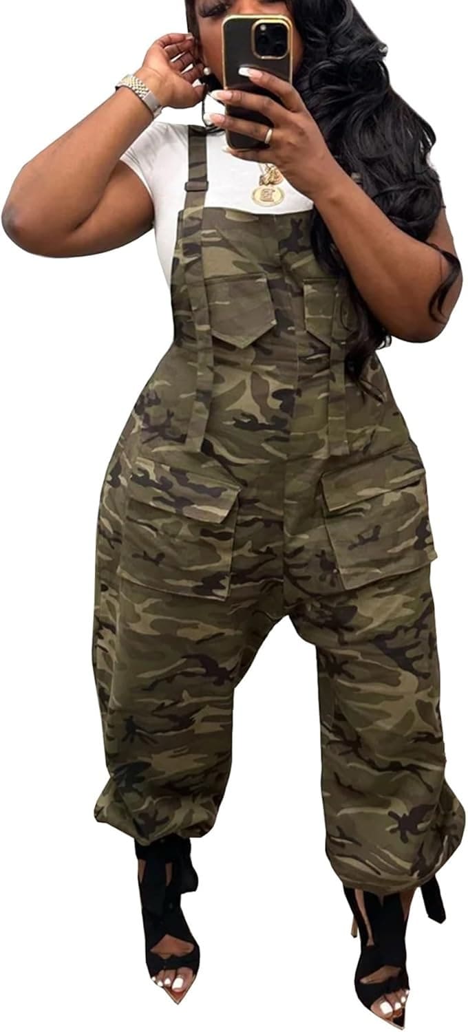 Camouflage Baggy Jumpsuit