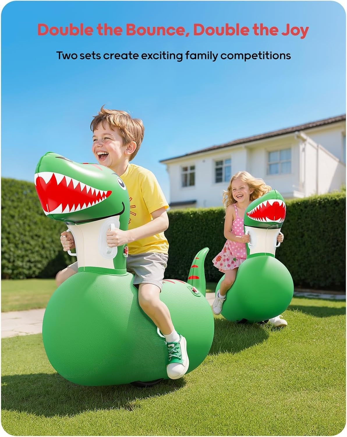Giant Inflatable Dinosaur Bouncy Toy - Dual Hoppers