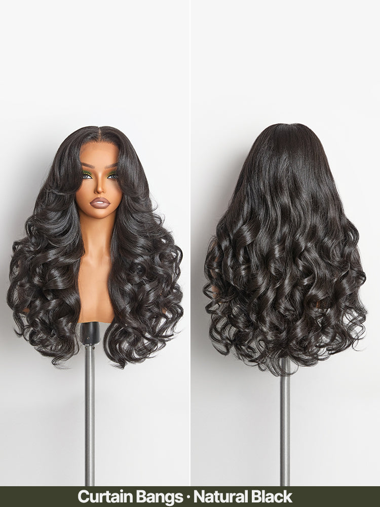 Loose Wave Wig 13x6 HD Lace Glueless Blend Hair