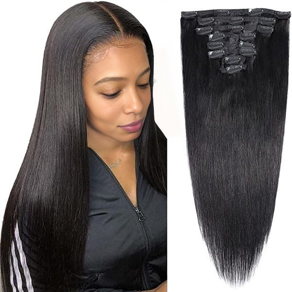 Straight Hair Clip In Extension Human Hair