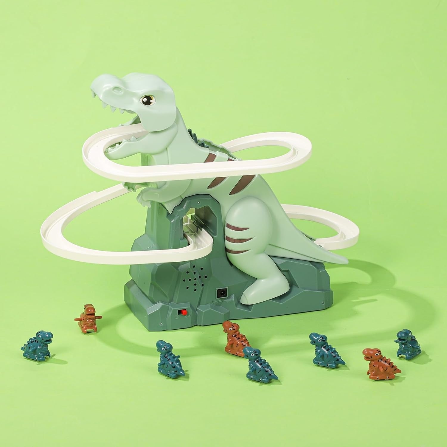 Dinosaur climbing slide musical toy