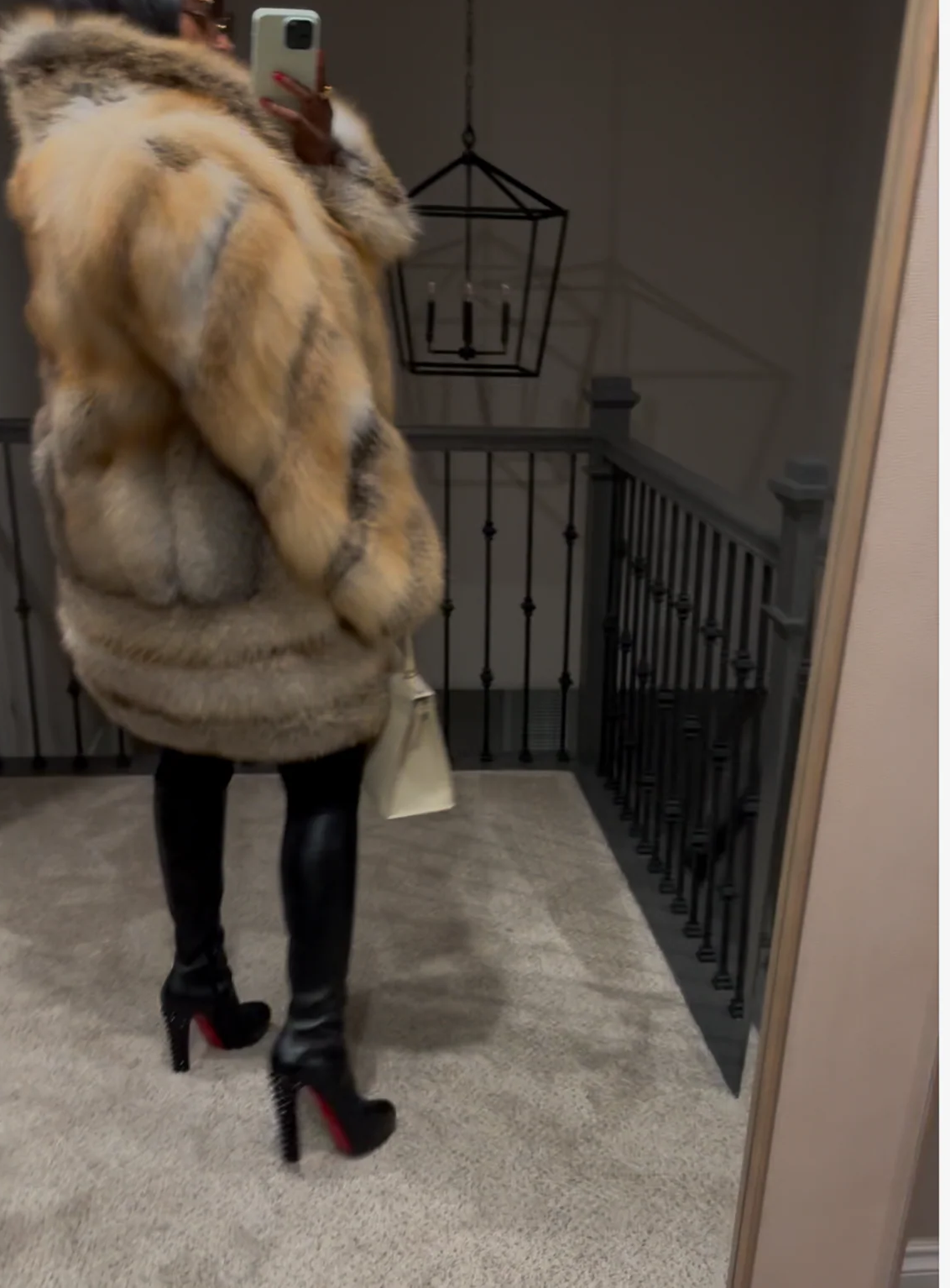 Fox fur coat