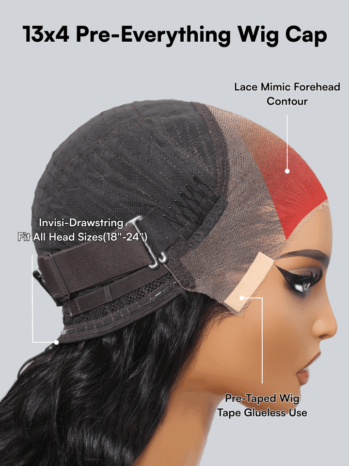 13x4 Pre-Everything Lace Frontal Fluffy Loose Wave Wig