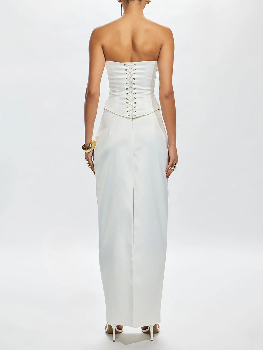 Sexy Pleated Corset Top