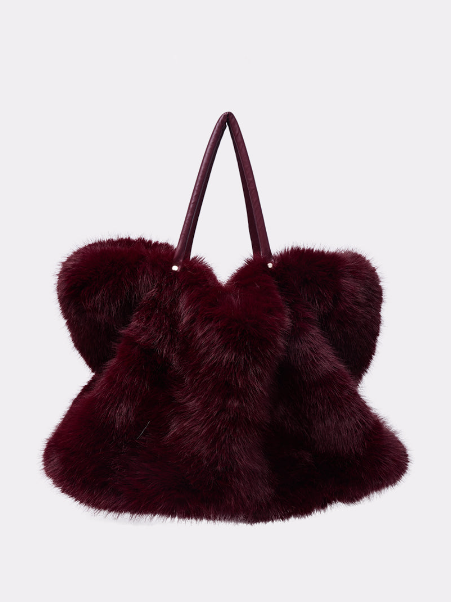 Faux Fur Large Capacity Shoulder Bag