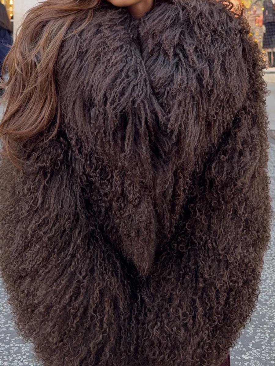 Winter Fashion Plush Faux Fur Short Coat