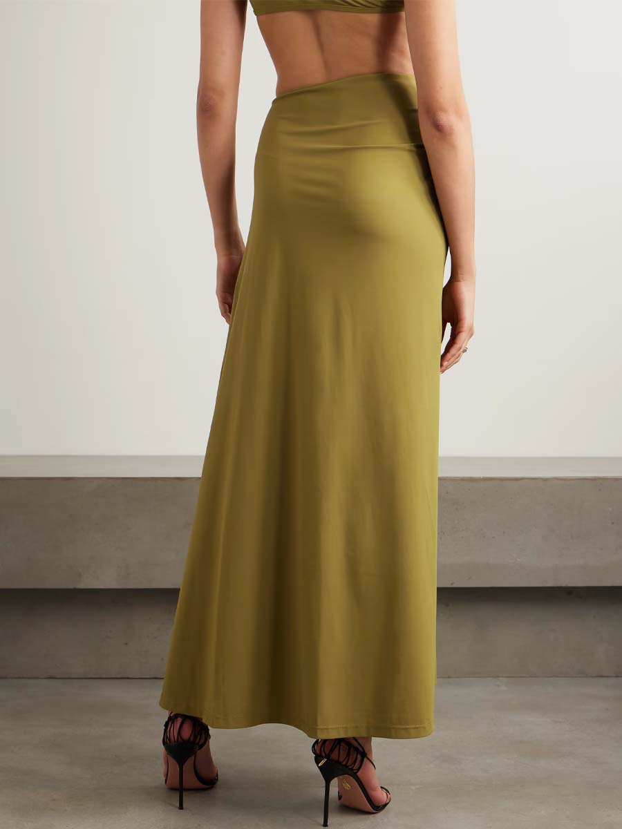 Embellished Ruched Two Pieces Dress