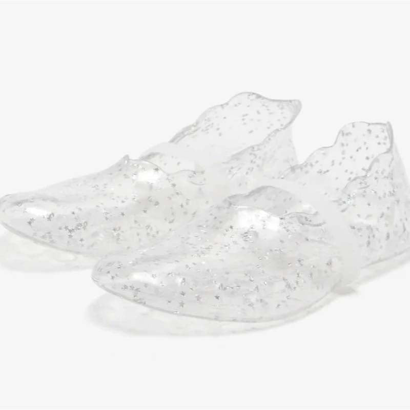 Silver Stars Transparent Shoes