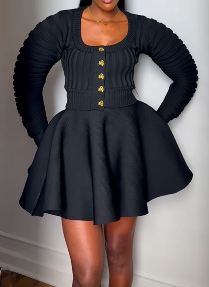 Stunning Knit Button Down Top