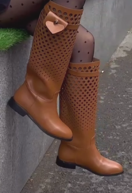 Porous Eyes High Boots