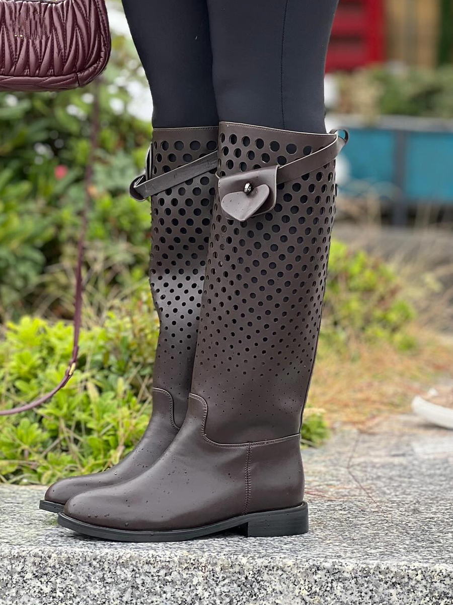 Porous Eyes High Boots