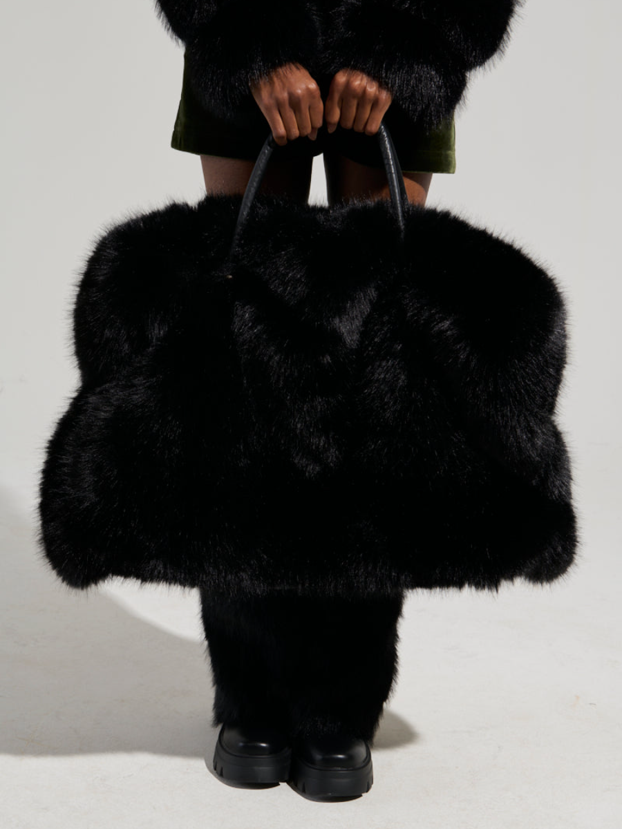 Faux Fur Large Capacity Shoulder Bag