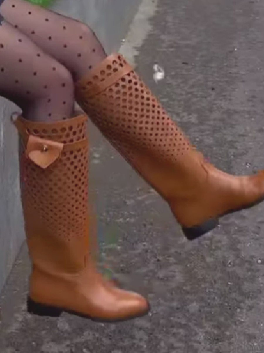 Porous Eyes High Boots